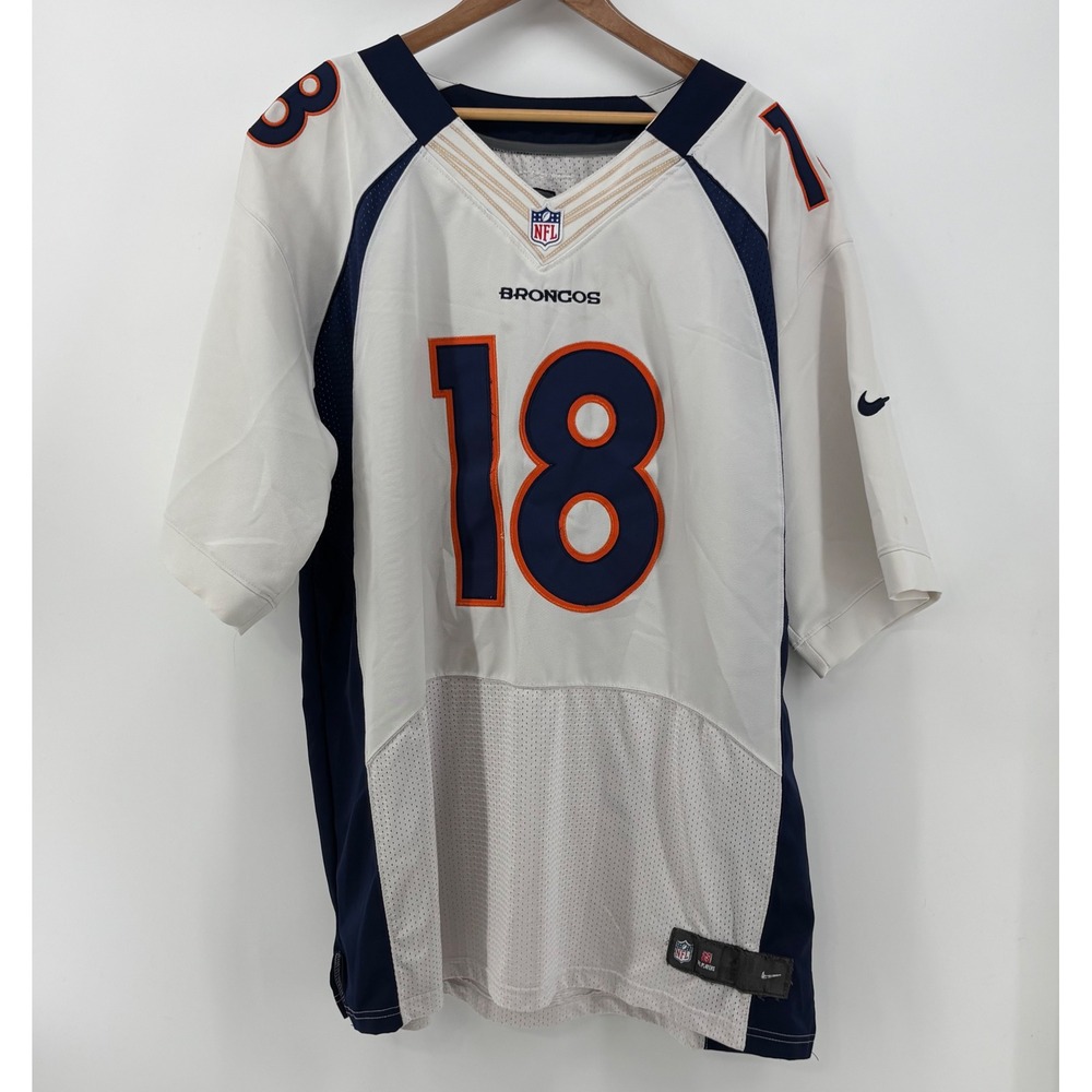 Nike Denver Broncos Peyton Manning Jersey Men Size 48 Nike On-Field White